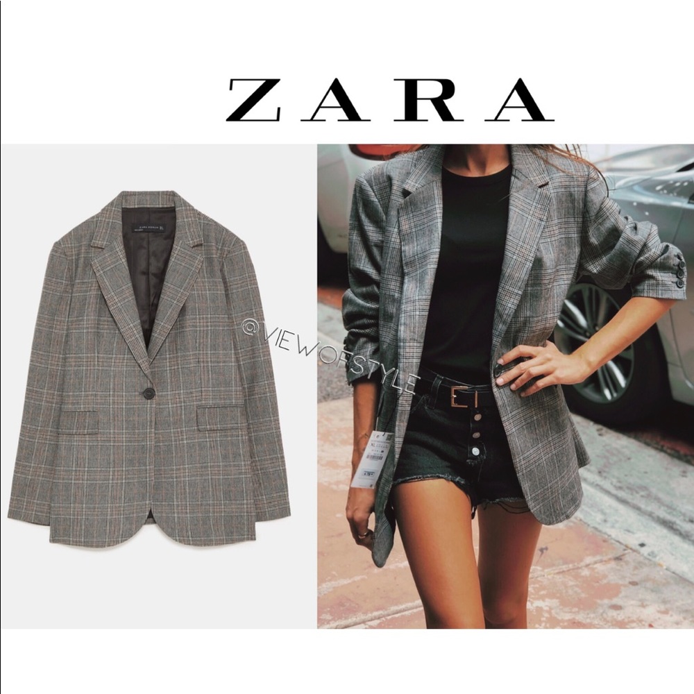 Zara plaid single button blazer 🍂 - Picture 10 of 16
